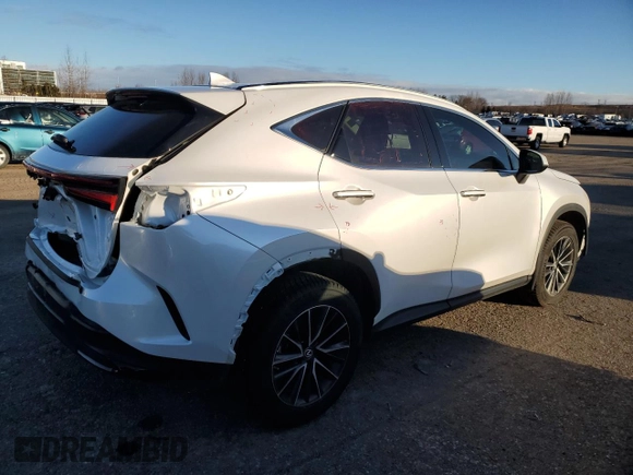 2022 Lexus NX with VIN 2T2ADCEZ8NC002363, listed as a Copart auction lot 87024714 with 26,780 mi miles and Salvage Title. Bid and sale history available at carsss.com. Image 3.