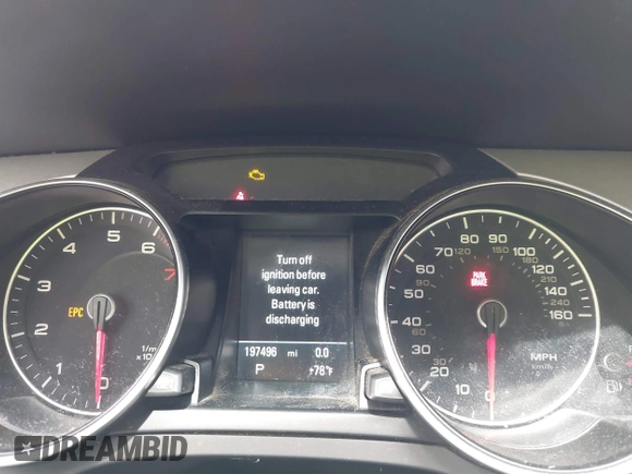 2016 Audi A5 Premium with VIN WAUD2AFR5GA029499, listed as a IAAI auction lot 42480497 with 197,496 mi miles and . Bid and sale history available at DreamBid. Image 7.