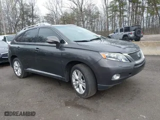 2010 Lexus RX 450h with VIN JTJBC1BA5A2408301, listed as a IAAI auction lot 41933774 with NaN miles. Bid and sale history available at carsss.com. Image 1.