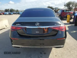 2023 Mercedes-Benz S-Class S 580 with VIN W1K6G7GB2PA169565, listed as a Copart auction lot 85590864 with 19,951 mi miles and Salvage Title. Bid and sale history available at carsss.com. Image 6.