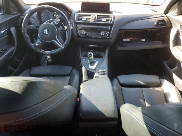2017 BMW M2 with VIN WBS1H9C56HV886695, listed as a Copart auction lot 69318424 with 37,032 mi miles and Salvage Title. Bid and sale history available at carsss.com. Image 8.