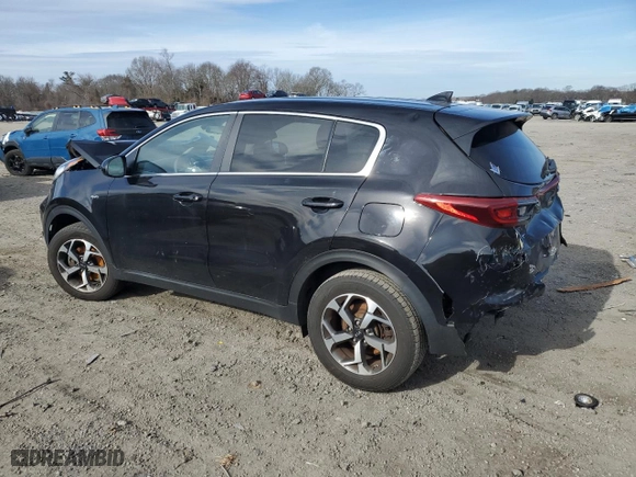 2020 Kia Sportage LX with VIN KNDPMCAC8L7630731, listed as a Copart auction lot 48166995 with 88,127 mi miles and Salvage Title. Bid and sale history available at carsss.com. Image 2.