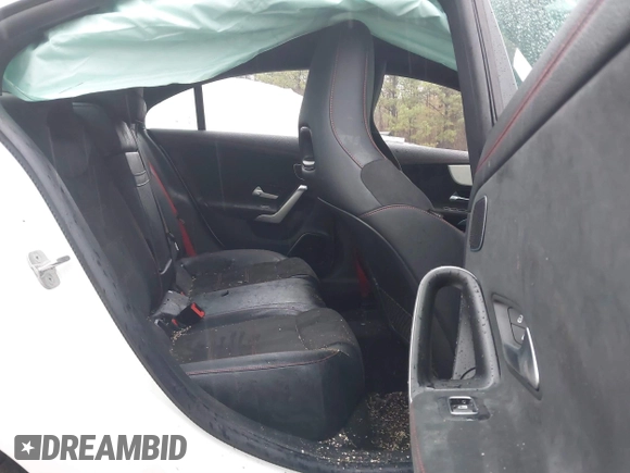 2025 Mercedes-Benz CLA 35 AMG with VIN W1K5J5BB5SN513576, listed as a IAAI auction lot 41036723 with Not Provided miles and . Bid and sale history available at DreamBid. Image 8.