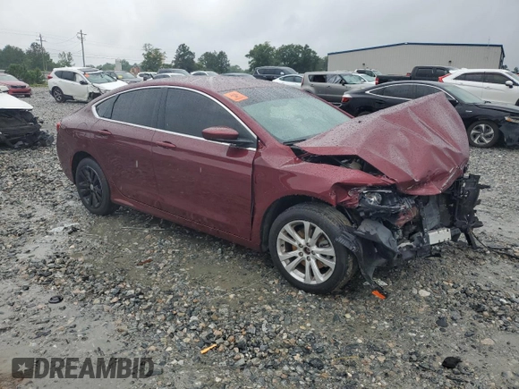 2015 Chrysler 200 Limited with VIN 1C3CCCAB8FN743396, listed as a Copart auction lot 58842815 with 59,714 mi miles and Salvage title. Bid and sale history available at DreamBid. Image 4.