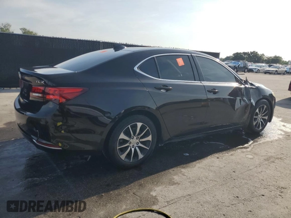 2016 Acura TLX with VIN 19UUB1F34GA001113, listed as a Copart auction lot 61598035 with 127,792 mi miles and Salvage title. Bid and sale history available at DreamBid. Image 3.
