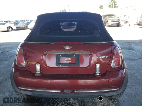 2007 MINI Convertible with VIN WMWRF33537TG17447, listed as a Copart auction lot 59015995 with 137,032 mi miles and Salvage title. Bid and sale history available at DreamBid. Image 6.