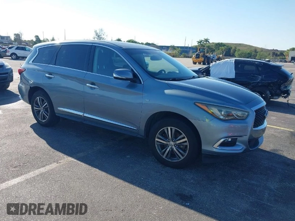 2016 Infiniti QX60 with VIN 5N1AL0MN8GC501966, listed as a IAAI auction lot 41789987 with 147,358 mi miles and . Bid and sale history available at DreamBid. Image 1.