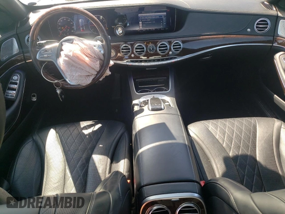 2018 Mercedes-Benz S 560 with VIN WDDUG8GB6JA380370, listed as a Copart auction lot 48717455 with 48,102 mi miles and Salvage Title. Bid and sale history available at carsss.com. Image 8.