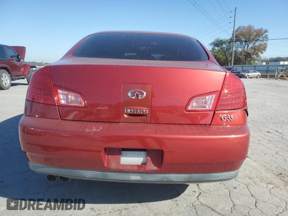2003 Infiniti G35 w/Leather with VIN JNKCV51E83M017727, listed as a Copart auction lot 74471764 with 91,655 mi miles and Salvage Title. Bid and sale history available at DreamBid. Image 6.