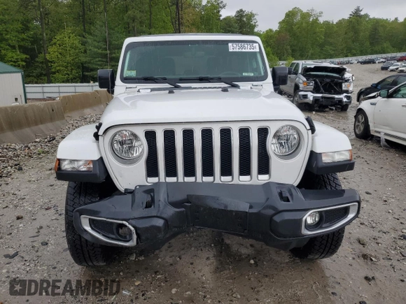 2018 Jeep Wrangler Unlimited Sahara with VIN 1C4HJXEG7JW255323, listed as a Copart auction lot 57586735 with 107,081 mi miles and Salvage title. Bid and sale history available at DreamBid. Image 5.