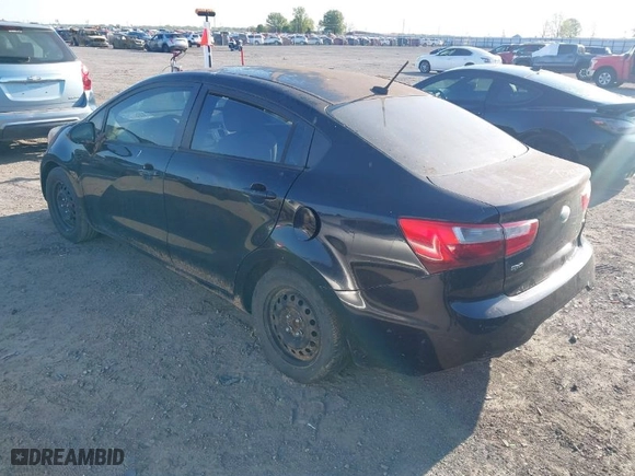 2013 Kia Rio LX with VIN KNADM4A37D6232777, listed as a IAAI auction lot 42002568 with 168,336 mi miles. Bid and sale history available at carsss.com. Image 3.