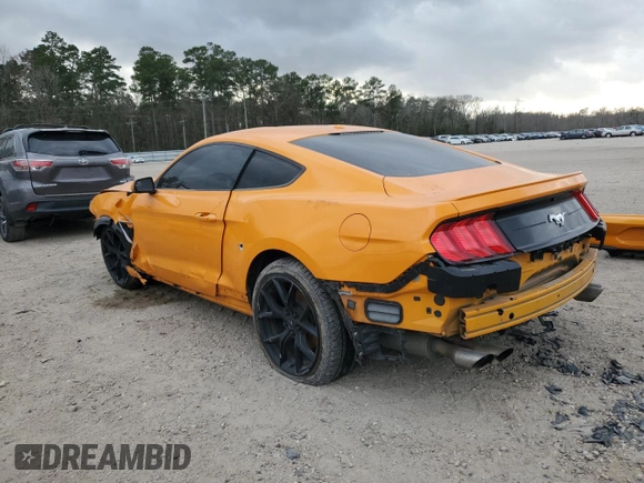 2019 Ford Mustang EcoBoost z VIN 1FA6P8TH4K5138092, wystawiony jako Copart lot #44217334 z przebiegiem 91 743 mil mil oraz Szkoda całkowita • Salvage title. Historia ofert i sprzedaży dostępna na DreamBid. Obrazek 2.