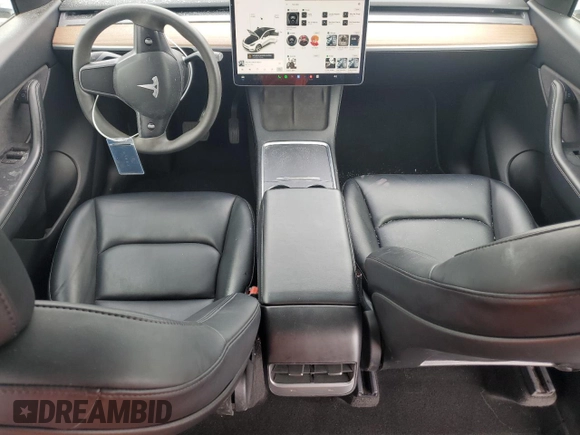 2021 Tesla Model Y Long Range z VIN 5YJYGDEE9MF200411, wystawiony jako Copart lot #53738075 z przebiegiem 97 546 mil mil oraz Szkoda całkowita • Salvage title. Historia ofert i sprzedaży dostępna na DreamBid. Obrazek 8.