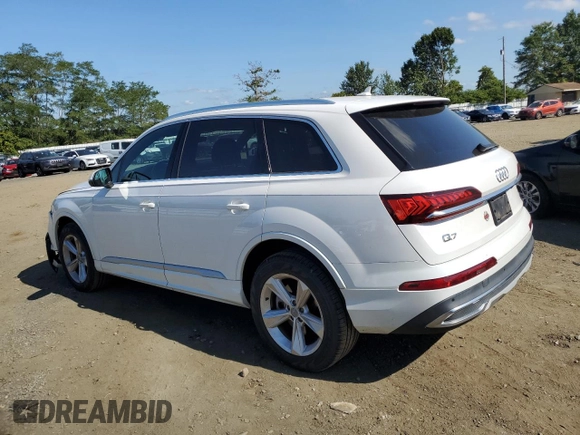 2020 Audi Q7 Premium z VIN WA1AJAF7XLD011977, wystawiony jako Copart lot #70385804 z przebiegiem 87 468 mil mil oraz Szkoda całkowita • Salvage title. Historia ofert i sprzedaży dostępna na DreamBid. Obrazek 2.