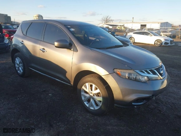 2014 Nissan Murano SL with VIN JN8AZ1MW9EW517904, listed as a IAAI auction lot 41227160 with 160,633 mi miles. Bid and sale history available at carsss.com. Image 1.