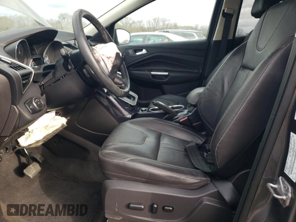2013 Ford Escape Titanium with VIN 1FMCU0J95DUD31827, listed as a Copart auction lot 50052385 with 103,348 mi miles and Salvage Title. Bid and sale history available at carsss.com. Image 7.
