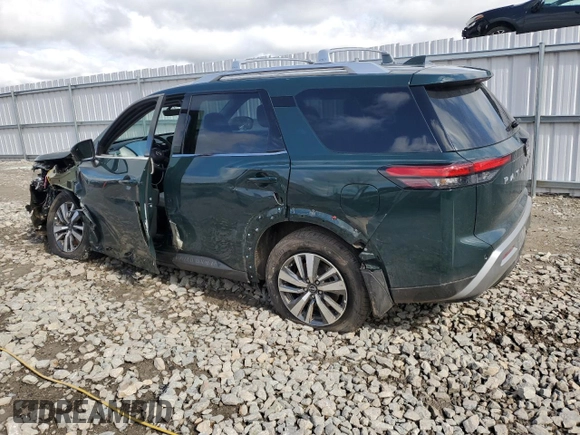 2025 Nissan Pathfinder SL with VIN 5N1DR3CC8SC222068, listed as a Copart auction lot 55463185 with 1,928 mi miles and Clean title. Bid and sale history available at DreamBid. Image 2.