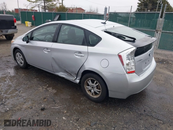 2010 Toyota Prius II with VIN JTDKN3DU8A0228564, listed as a IAAI auction lot 41795365 with 160,578 mi miles. Bid and sale history available at carsss.com. Image 3.