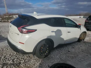 2017 Nissan Murano Platinum with VIN 5N1AZ2MH5HN193553, listed as a Copart auction lot 43617925 with 156,707 mi miles and Clean Title. Bid and sale history available at carsss.com. Image 3.