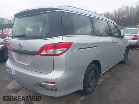2014 Nissan Quest SL with VIN JN8AE2KP8E9104822, listed as a IAAI auction lot 42032346 with 90,558 mi miles. Bid and sale history available at carsss.com. Image 4.