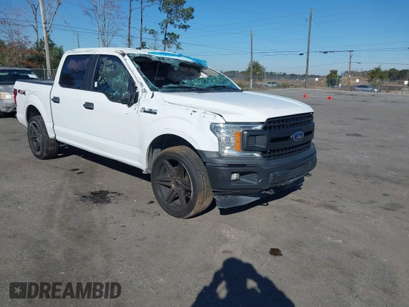 2018 Ford F-150 XL with VIN 1FTEW1EB3JKF67829, listed as a IAAI auction lot 41417816 with 219,899 mi miles and . Bid and sale history available at carsss.com. Image 1.