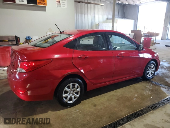 2013 Hyundai Accent GLS with VIN KMHCT4AE8DU343459, listed as a Copart auction lot 52325165 with 87,519 mi miles and Salvage Title. Bid and sale history available at carsss.com. Image 3.