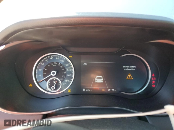 2022 Genesis G70 3.3T with VIN KMTG54TE0NU084403, listed as a Copart auction lot 79113114 with 19,173 mi miles and Salvage Title. Bid and sale history available at DreamBid. Image 9.