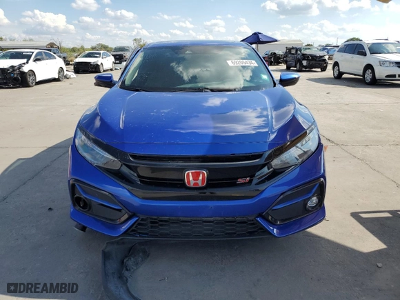 2020 Honda Civic Si Sedan with VIN 2HGFC1E58LH703102, listed as a Copart auction lot 69205434 with 0 mi miles and Clean Title. Bid and sale history available at carsss.com. Image 5.