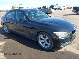 2015 BMW 3 Series 320i with VIN WBA3B1C58F5A05933, listed as a IAAI auction lot 41749755 with 1 mi miles. Bid and sale history available at carsss.com. Image 1.