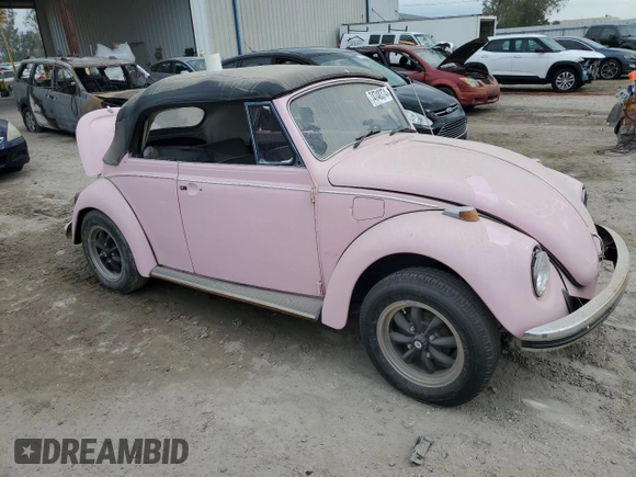 1968 Volkswagen Beetle with VIN 158471748, listed as a Copart auction lot 74748374 with Not Provided miles and Salvage Title. Bid and sale history available at DreamBid. Image 4.