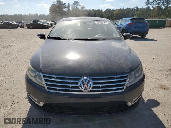 2013 Volkswagen CC Lux with VIN WVWRN7AN8DE524355, listed as a Copart auction lot 77420184 with 96,422 mi miles and Salvage title. Bid and sale history available at DreamBid. Image 5.