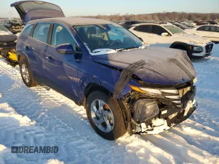 2022 Hyundai Tucson SE with VIN 5NMJA3AE6NH007667, listed as a Copart auction lot 87687995 with 27,658 mi miles and Salvage Title. Bid and sale history available at DreamBid. Image 4.