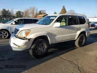2006 Lexus GX with VIN JTJBT20X260122373, listed as a Copart auction lot 53136495 with 185,332 mi miles and Salvage Title. Bid and sale history available at carsss.com. Image 1.
