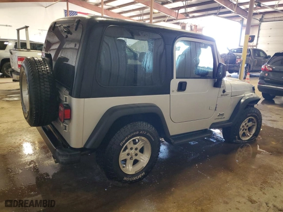 2004 Jeep Wrangler Sport with VIN 1J4FA49S94P713201, listed as a Copart auction lot 49602735 with 152,932 mi miles and Salvage Title. Bid and sale history available at carsss.com. Image 3.