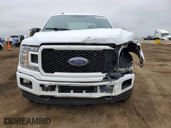2018 Ford F-150 XL with VIN 1FTEX1EP8JKD44193, listed as a Copart auction lot 54787855 with 97,572 mi miles and Salvage Title. Bid and sale history available at DreamBid. Image 5.