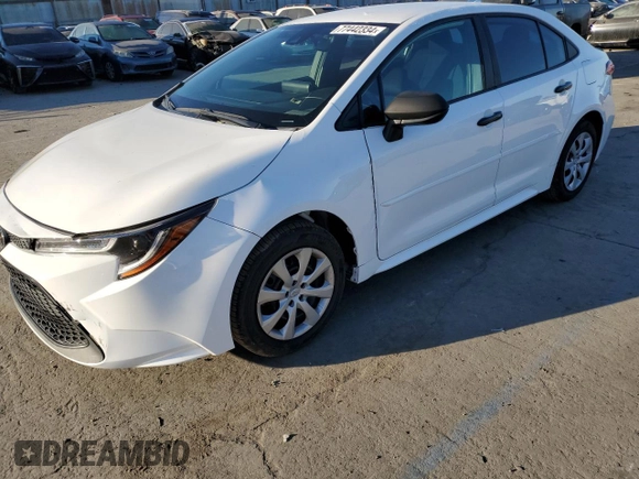2022 Toyota Corolla LE with VIN 5YFEPMAE7NP298823, listed as a Copart auction lot 77442334 with 37,672 mi miles and Salvage Title. Bid and sale history available at carsss.com. Image 1.