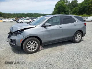 2023 Chevrolet Equinox LT with VIN 3GNAXKEG2PS215097, listed as a Copart auction lot 58263135 with 43,710 mi miles and Salvage title. Bid and sale history available at DreamBid. Image 1.
