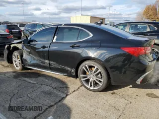 2019 Acura TLX Advance with VIN 19UUB2F89KA006687, listed as a Copart auction lot 82610554 with 41,345 mi miles and Salvage title. Bid and sale history available at DreamBid. Image 2.