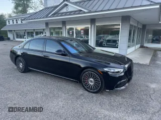 2022 Mercedes-Benz S 580 with VIN W1K6G7GB4NA149895, listed as a Copart auction lot 57361415 with 74,569 mi miles and Clean Title. Bid and sale history available at DreamBid. Image 1.