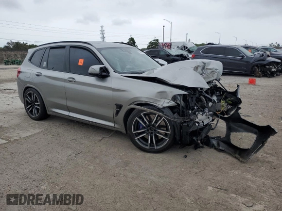2020 BMW X3 M Competition with VIN 5YMTS0C02L9B97623, listed as a Copart auction lot 76671914 with 52,989 mi miles and Salvage Title. Bid and sale history available at carsss.com. Image 4.