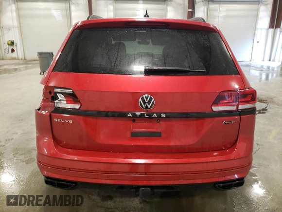 2023 Volkswagen Atlas SEL R-Line Black with VIN 1V2SR2CA7PC516507, listed as a Copart auction lot 51836145 with 29,291 mi miles and Salvage title. Bid and sale history available at DreamBid. Image 6.