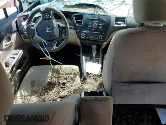 2013 Honda Civic LX with VIN 2HGFB2F51DH561099, listed as a Copart auction lot 51864645 with Not Provided miles and Non Repairable. Bid and sale history available at DreamBid. Image 8.
