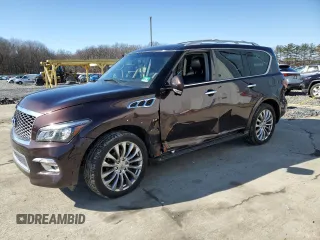 2016 Infiniti QX80 with VIN JN8AZ2NCXG9401316, listed as a Copart auction lot 45355605 with 119,867 mi miles and Salvage Title. Bid and sale history available at DreamBid. Image 1.