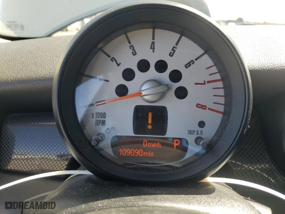 2013 MINI Cooper Clubman S with VIN WMWZG3C59DT576134, listed as a Copart auction lot 51155015 with 109,090 mi miles and Salvage Title. Bid and sale history available at carsss.com. Image 9.