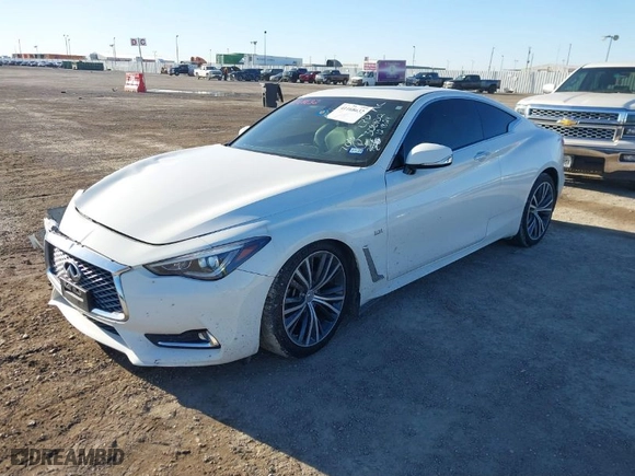 2018 Infiniti Q60 3.0t LUXE with VIN JN1EV7EK8JM340892, listed as a IAAI auction lot 41168632 with 68,647 mi miles. Bid and sale history available at carsss.com. Image 2.