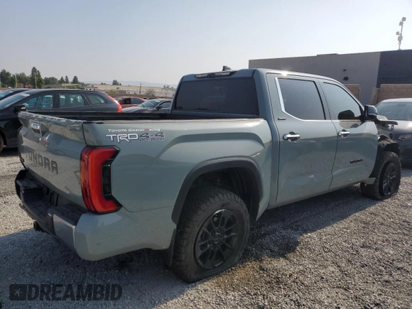 2023 Toyota Tundra Limited with VIN 5TFJA5DB6PX101006, listed as a Copart auction lot 59743765 with 10,342 mi miles and Salvage title. Bid and sale history available at DreamBid. Image 3.