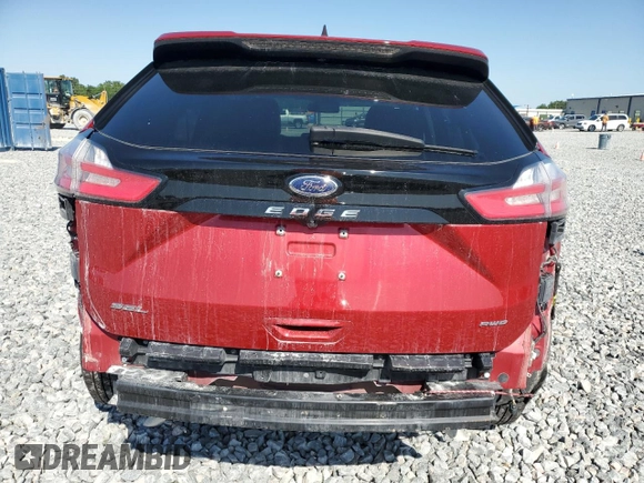 2021 Ford Edge SEL with VIN 2FMPK4J9XMBA16252, listed as a Copart auction lot 52359335 with 56,889 mi miles and Salvage Title. Bid and sale history available at carsss.com. Image 6.