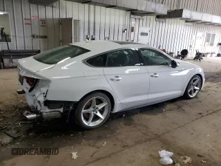 2019 Audi A5 Sportback Premium Plus с VIN WAUENCF57KA037892, выставлен на аукционе Copart как лот 59922355 с пробегом 55 179 миль миль и Списание • Salvage title. История ставок и продаж доступна на DreamBid. Изображение 3.