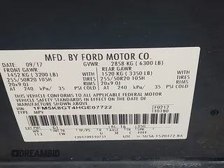 2017 Ford Explorer Sport z VIN 1FM5K8GT4HGE07722, wystawiony jako IAAI lot #42302334 z przebiegiem 79 369 mil mil oraz . Historia ofert i sprzedaży dostępna na DreamBid. Obrazek 9.
