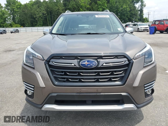 2023 Subaru Forester Touring with VIN JF2SKARC4PH492888, listed as a Copart auction lot 58743735 with 12,015 mi miles and Salvage title. Bid and sale history available at DreamBid. Image 5.